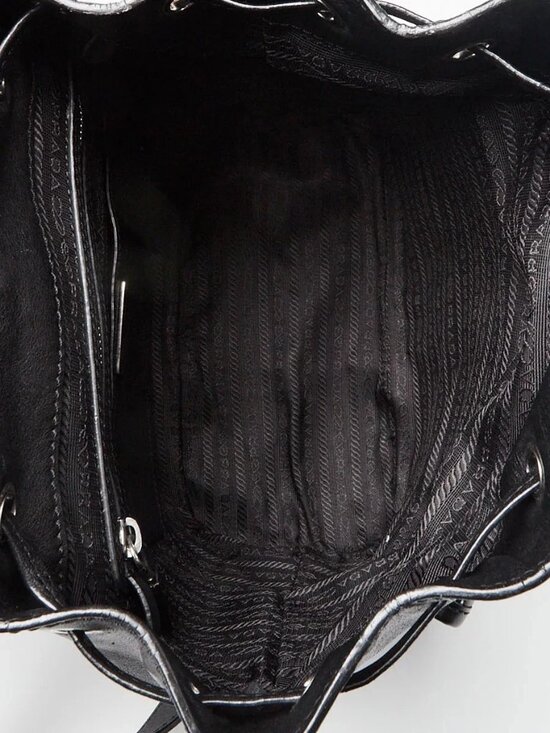 Prada Black Leather Medium Backpack Bag main image 5